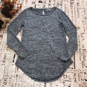 ATHLETA Active Top Back-Keyhole Marled Shirt Tee